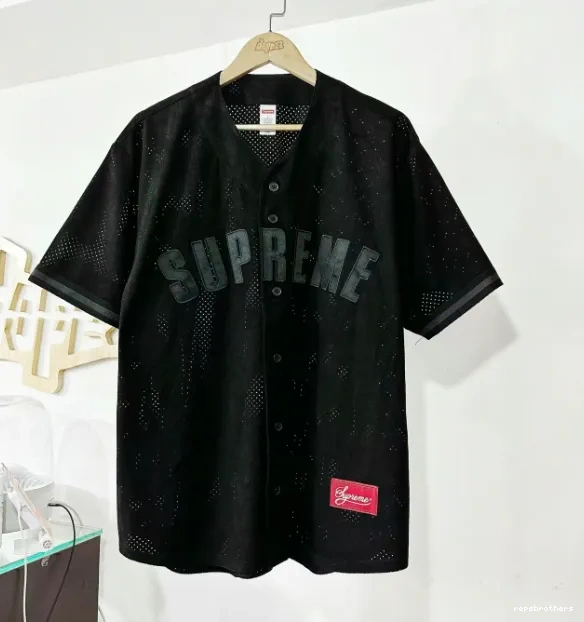 ULTRASUDE short sleeved mesh baseball 24SS BASEBALL MESH JERSEY suede 0611
